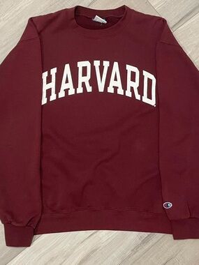 Champion Maroon Harvard Crewneck Sweatshirt